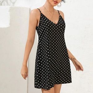Polka dot beautiful dress